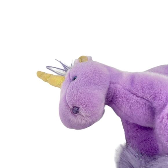 Russ Purple Unicorn 3 Hearts Plush Stuffed Animal 12" in Length White - Picture 2 of 7